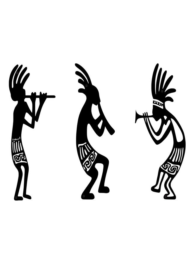 ACOSIY 3 Styles Kokopelli Wall Decor Metal Southwestern Wall Art Western Native American Kokopelli Outdoor Decor for Patio Garden Indoor Accent - Image 1